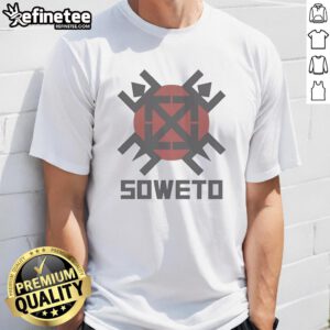 Alt Text: Original Dap School Daze Soweto T-Shirt featuring vibrant colors and unique design celebrating South African culture.