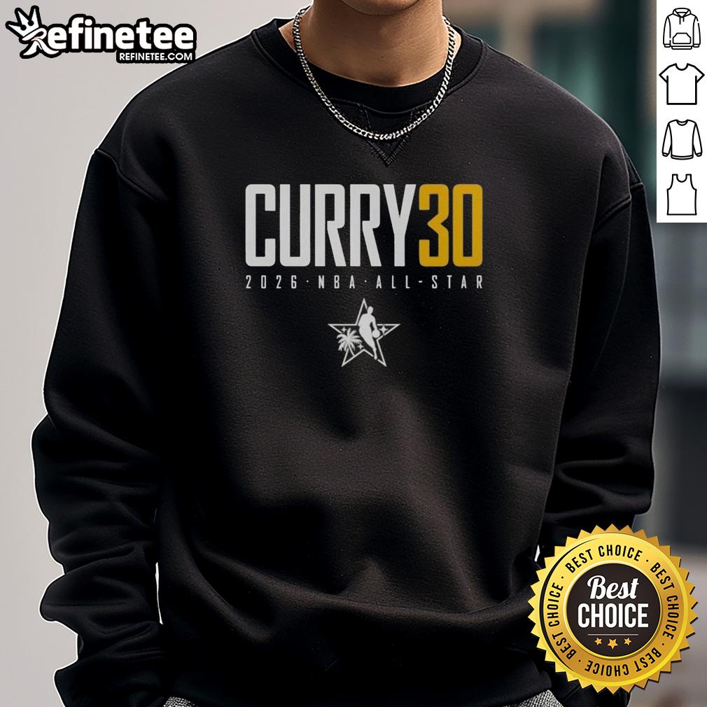 Original Steph Curry Golden State Warriors 2026 NBA All-Star Elite Sweatshirt featuring vibrant team colors and logo.