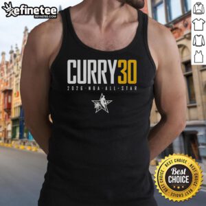 Original Steph Curry Golden State Warriors 2026 NBA All-Star Elite Tank Top featuring vibrant team colors and logo.