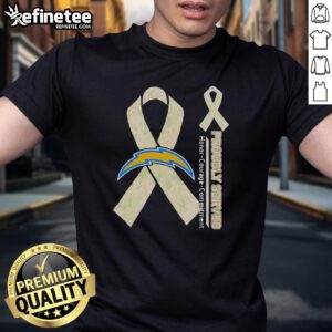 Premium Los Angeles Chargers T-shirt featuring 'Honor Courage Commitment' design, perfect for dedicated fans.