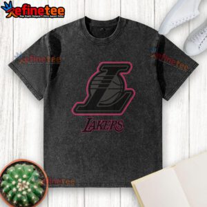Alt Text: Premium Los Angeles Lakers Highlight Reel T-Shirt featuring bold graphics and comfortable fit, perfect for fans.
