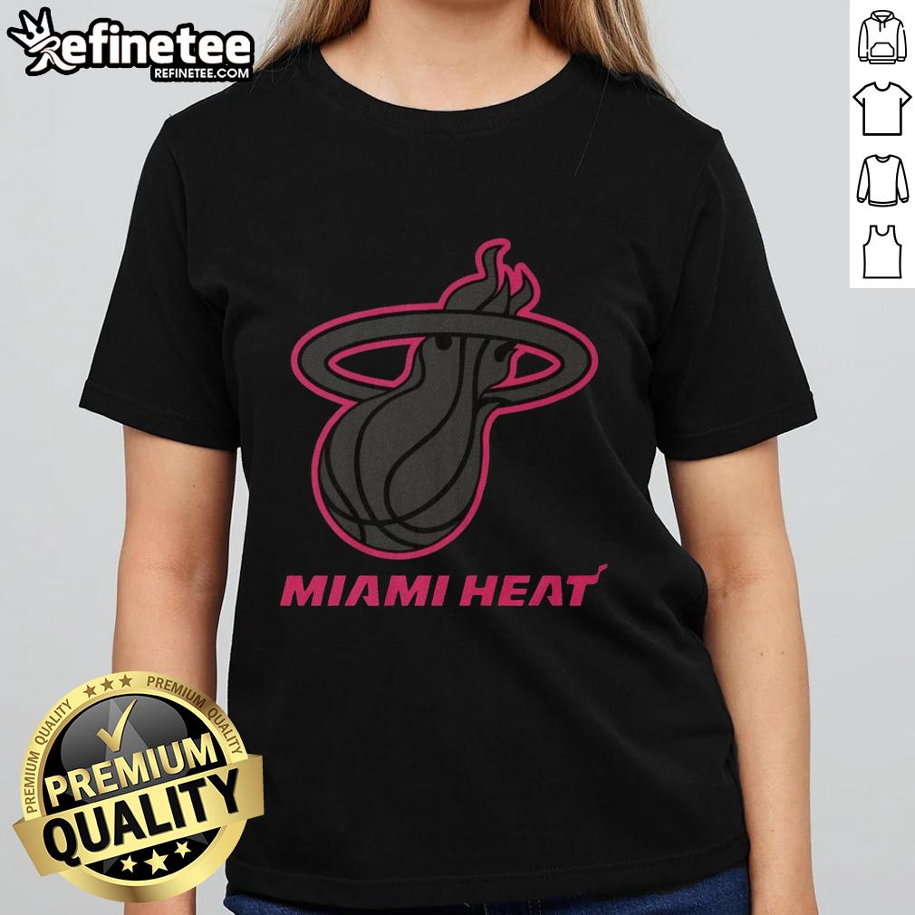 Premium Miami Heat Highlight Reel Ladies Tee featuring vibrant team graphics and stylish fit for fans.