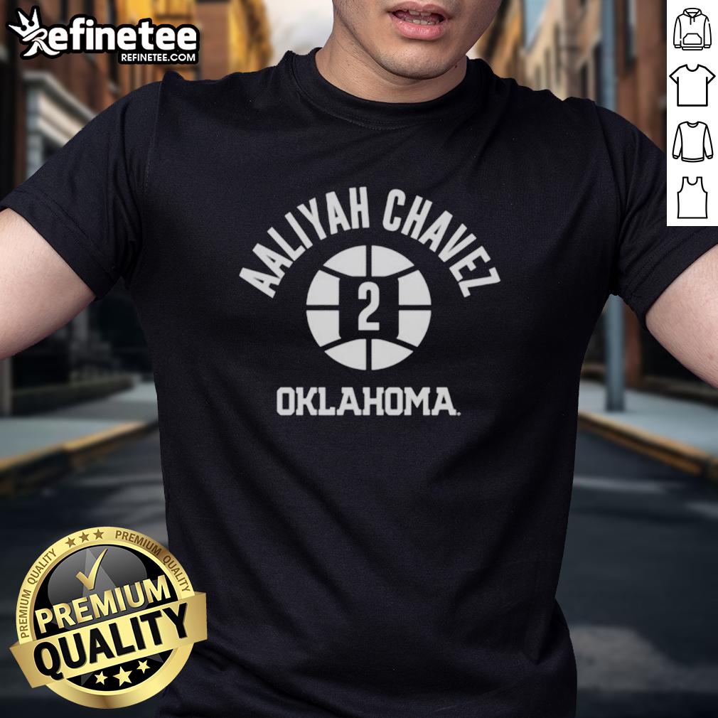 Pretty Oklahoma Sooners Basketball Aaliyah Chavez T-Shirt featuring vibrant design and team colors for fans.