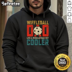 Top Cooler Wiffleball Dad Fathers Day Hoodie featuring a fun design for wiffleball-loving dads, perfect gift for Father's Day.
