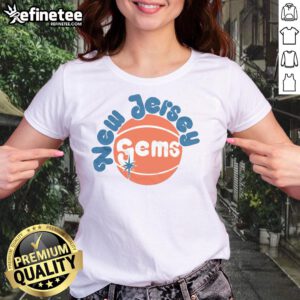 Awesome New Jersey Gems Ladies Tee featuring a stylish design and vibrant colors, perfect for casual wear.
