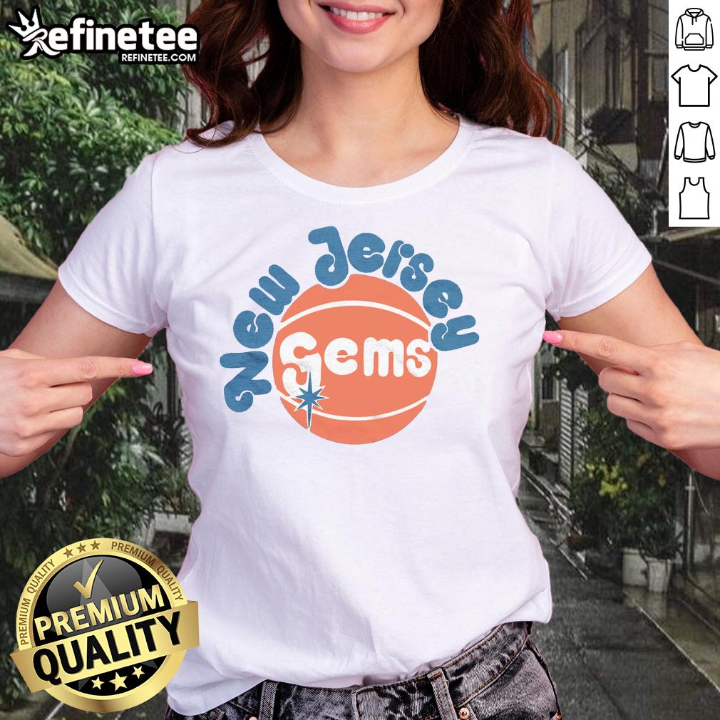 Awesome New Jersey Gems Ladies Tee featuring a stylish design and vibrant colors, perfect for casual wear.
