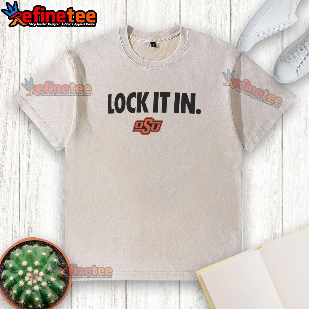 Good Oklahoma State Cowboys 2026 Lock It In Washed T-Shirt, featuring a stylish design for fans and supporters.