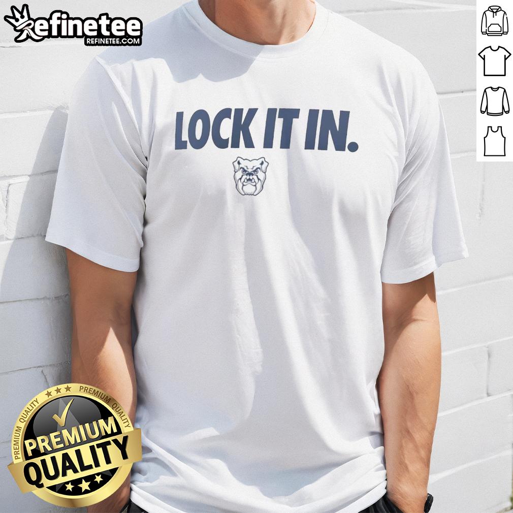 Hot Butler Bulldogs 2026 Lock It In T-Shirt featuring bold graphics and vibrant colors for passionate fans.