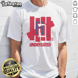 Alt Text: Hot Dominican Republic Baseball Undefeated T-Shirt featuring vibrant colors and bold design, perfect for fans.