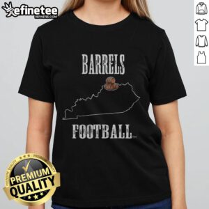 Hot Kentucky Barrels State Ladies Tee featuring a stylish design perfect for fans of Kentucky's bourbon culture.
