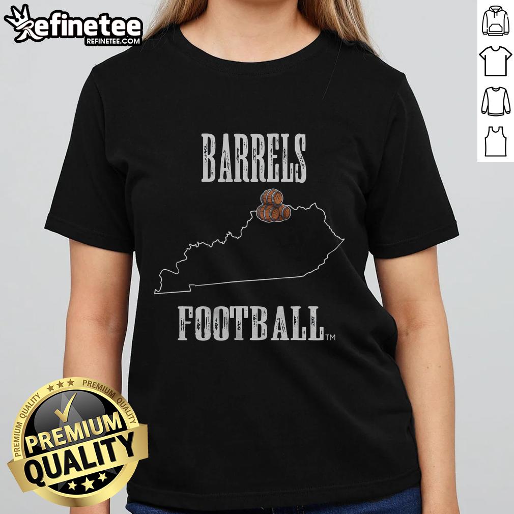 Hot Kentucky Barrels State Ladies Tee featuring a stylish design perfect for fans of Kentucky's bourbon culture.