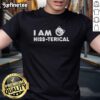Funny 'Nice Cat I Am Hiss-Terical' T-shirt featuring a playful cat graphic, perfect for cat lovers and humor enthusiasts.
