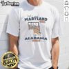Maryland girl in Alabama world t-shirt featuring state map outline design, perfect for proud Maryland residents.
