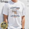 Maryland girl in Arizona world t-shirt featuring state map outline, perfect for proud Marylanders living in Arizona.