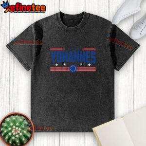 Nice Lily Yohannes Stars and Stripes washed t-shirt featuring a stylish design and comfortable fit for casual wear.