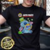 St. Patrick's Day T-shirt featuring Nice Stitch Hug Napa Auto Parts logo, perfect for festive car enthusiasts.