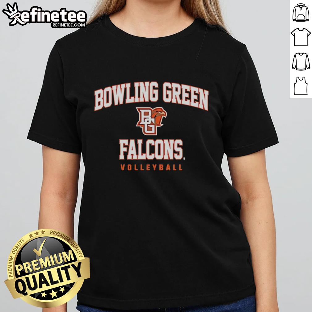 Nice Vivian Jones in Bowling Green Falcons volleyball tee during NCAA women's game at BGSU.