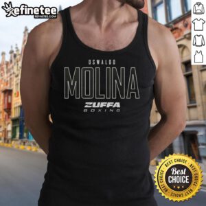 Alt Text: Official Oswaldo Molina Zuffa Boxing Elite Tank Top showcasing a sleek design perfect for boxing enthusiasts.