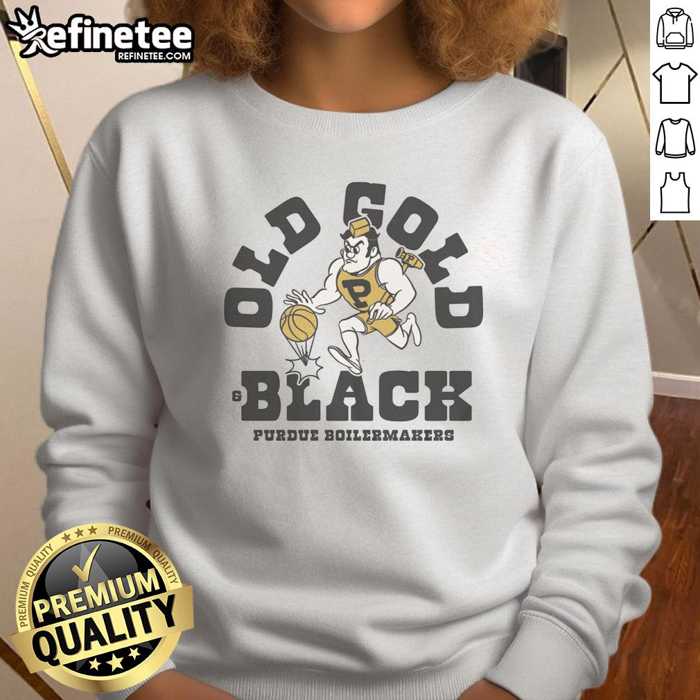 Vintage Purdue Boilermakers Homefield basketball sweatshirt in black, showcasing team logo and retro design.