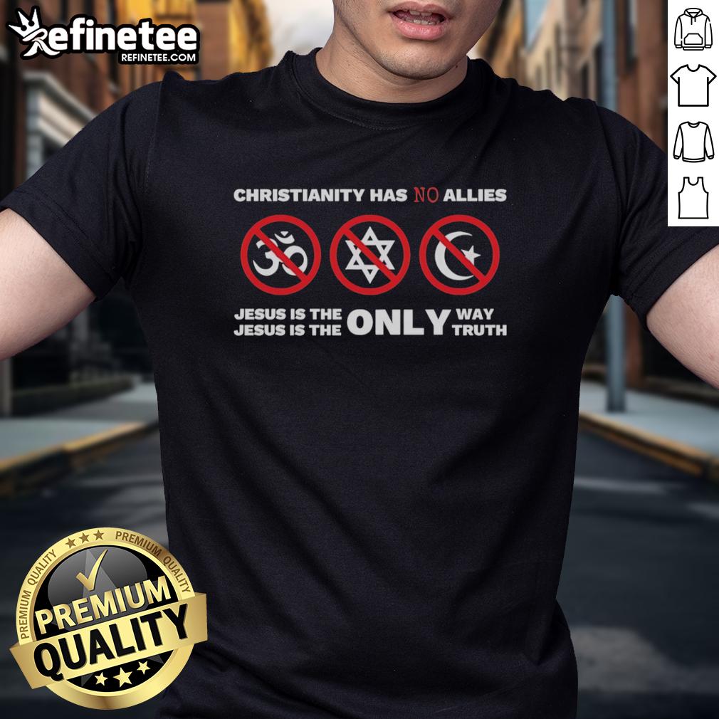 Original Christianity T-Shirt featuring 'Jesus Is The Only Way, Jesus Is The Only Truth' design for believers.
