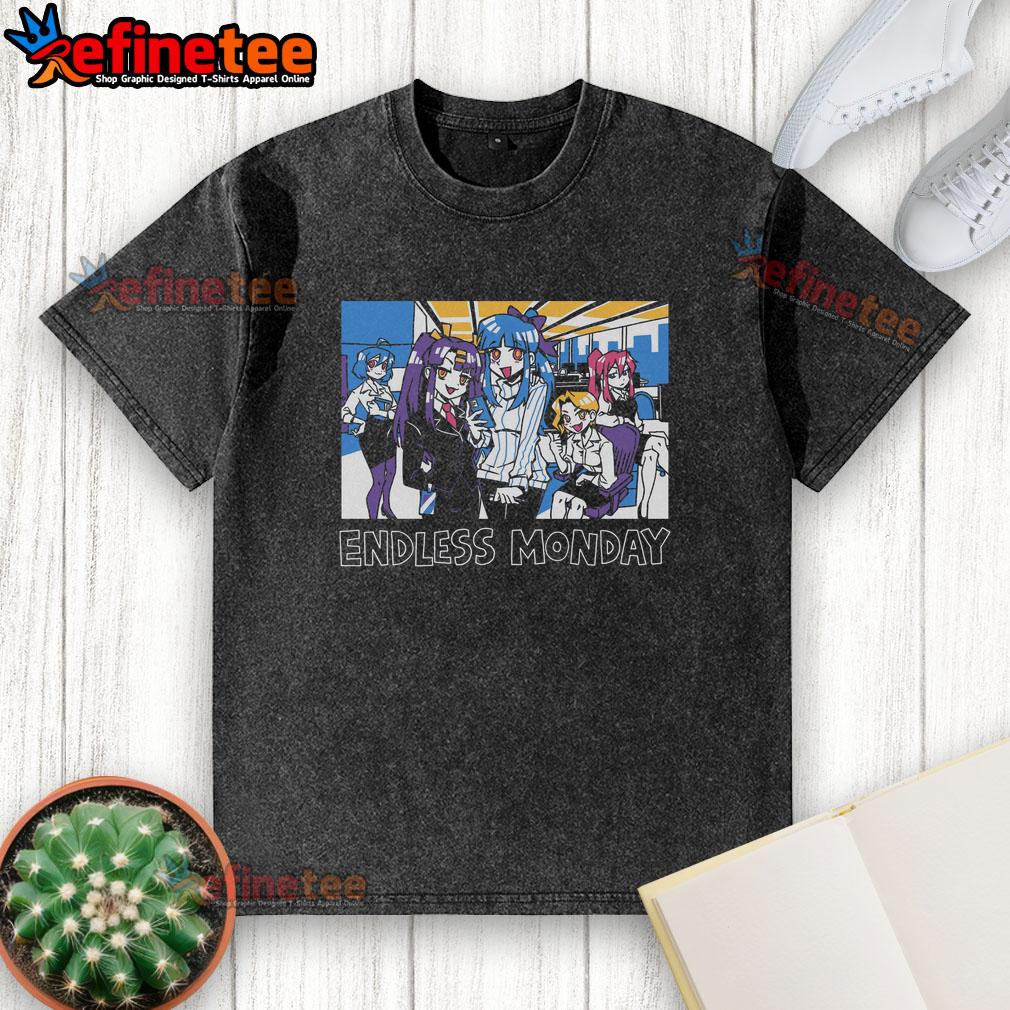 Original Endless Monday Dreams and Deadlines Were Family washed t-shirt featuring a unique graphic design.