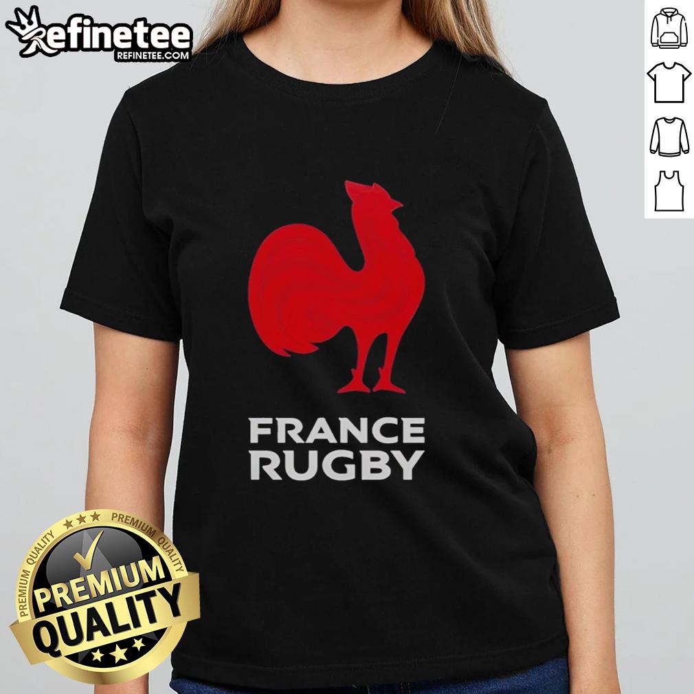 Original France Rugby Nations Champions Ladies Tee featuring a stylish design for women who love rugby.