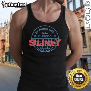 Premium Bad Bunny Puerto Rico Para El Mundo concert tour tank top, featuring vibrant design, showcased in Sydney, Australia.
