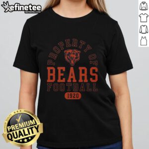 Premium Chicago Bears Football Property 1920 Ladies Tee featuring team colors and logo, perfect for female fans.