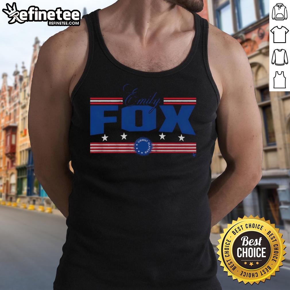 Premium Emily Fox Stars and Stripes Tank Top featuring a stylish design perfect for summer outings and patriotic celebrations.