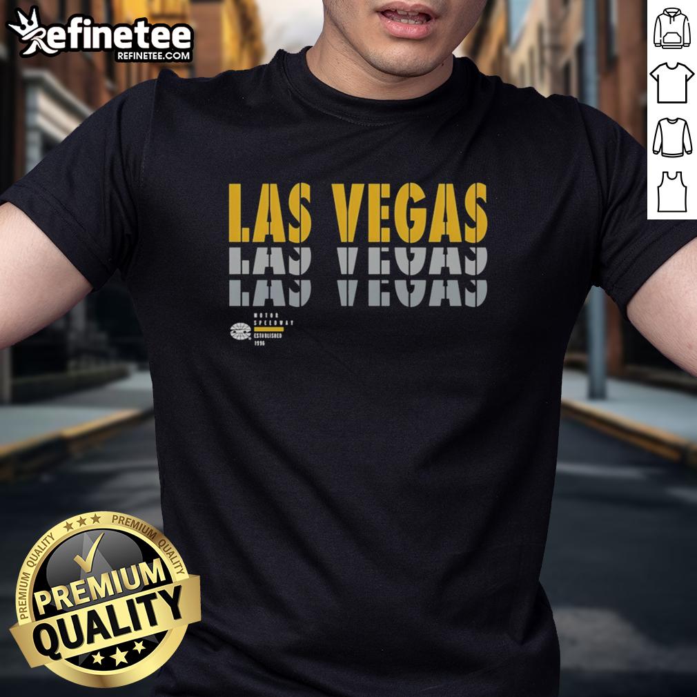 Premium Las Vegas Motor Speedway Fast Is How We Roll Est '96 T-Shirt featuring a stylish design for racing enthusiasts.