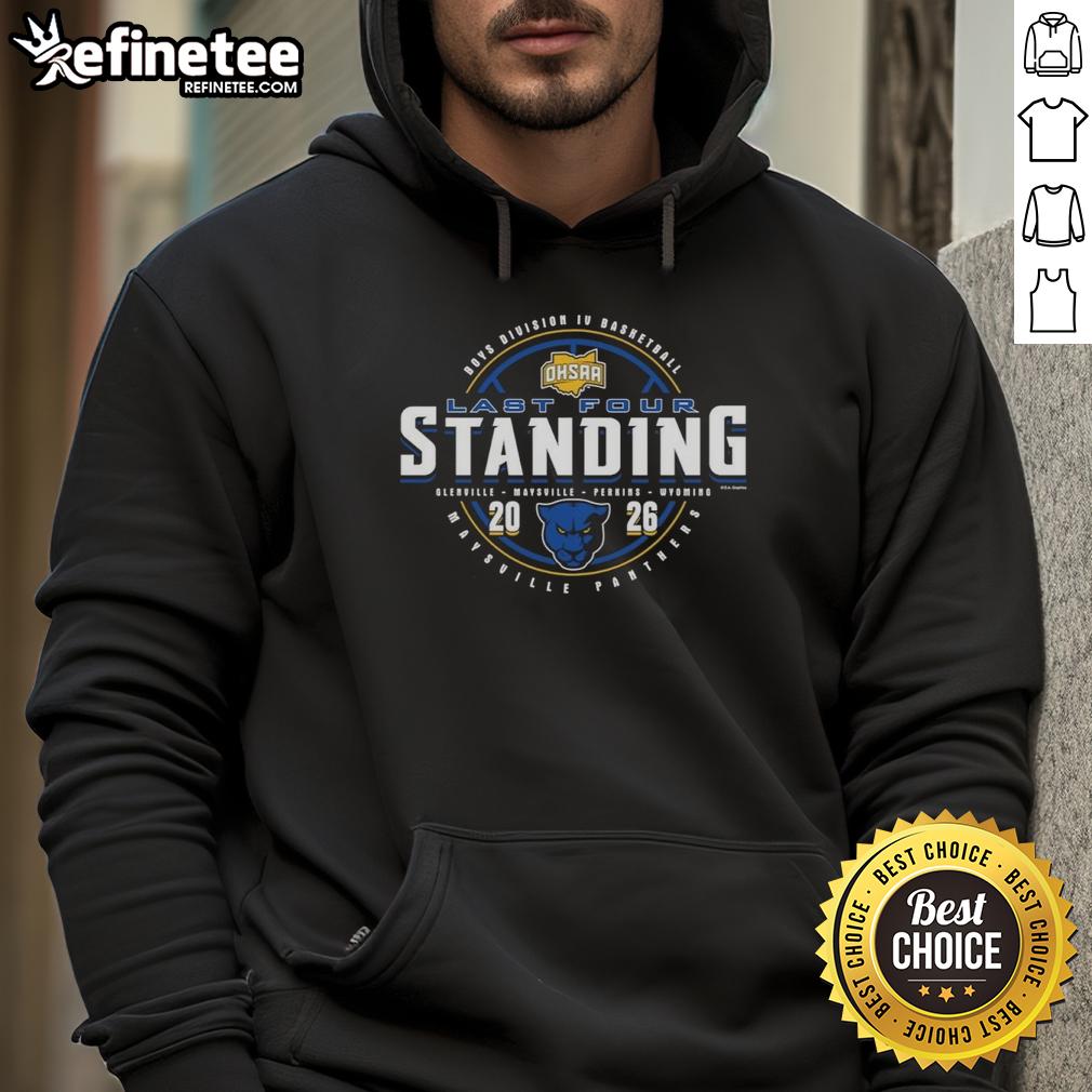Premium Maysville Panthers 2026 hoodie for OHSAA Boys Basketball Division 4 Last Four Standing tournament.