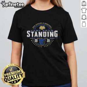 Alt Text: Premium Maysville Panthers 2026 OHSAA Boys Basketball Division 4 Last Four Standing Ladies Tee shirt design.