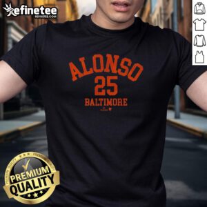 Premium Pete Alonso October's Finest T-Shirt featuring bold graphics and vibrant colors for baseball fans.