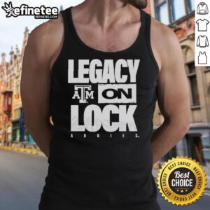 Premium Texas A&M Aggies NCAA 2026 Legacy On Lock Logo Tank Top for fans and athletes, showcasing team pride and comfort.