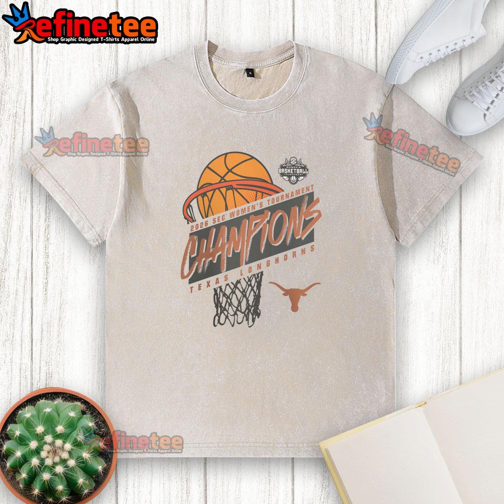 Alt Text: Premium Texas Longhorns 2026 SEC Women's Basketball Tournament Champions Washed T-Shirt in vibrant colors.