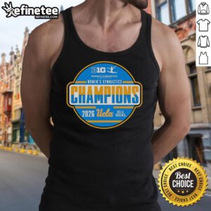 Premium UCLA Bruins Big Ten Women's Gymnastics Tournament Champions tank top showcasing team spirit and athletic style.