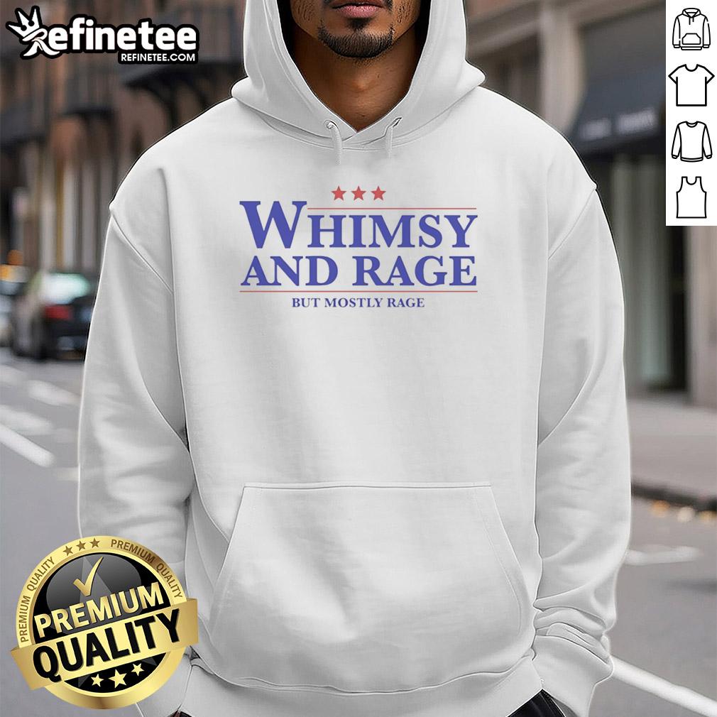 Premium Whimsy And Rage hoodie featuring a bold three-star design, perfect for casual wear and expressing your style.