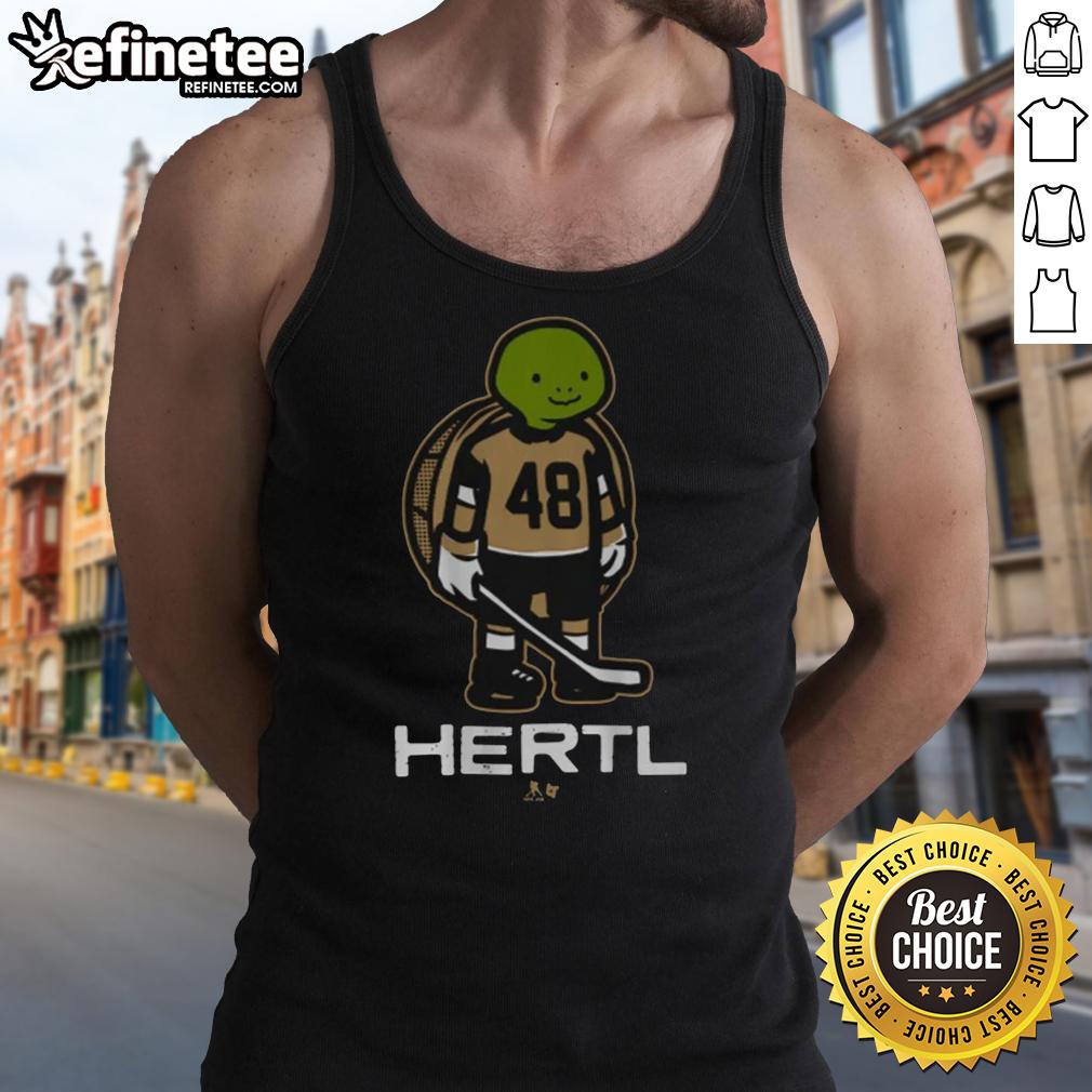 Pretty Tomas Hertl wearing a Turtle Tank Top, showcasing a stylish design perfect for fans and summer outings.