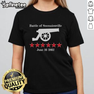 Hot The Battle Of Secessionville Civil War cannon design on a ladies tee, showcasing historical significance since 1862.