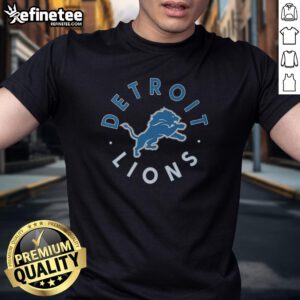 Nice Detroit Lions Circle T-Shirt featuring bold team logo and classic design, perfect for fans and game day wear.