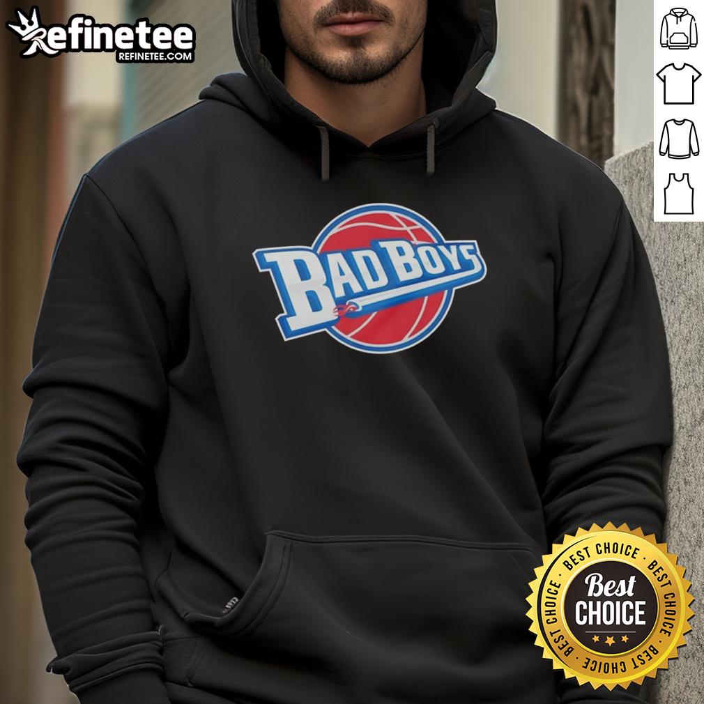 2026 Detroit Pistons Bad Boys logo hoodie featuring a bold design, perfect for basketball fans and collectors.
