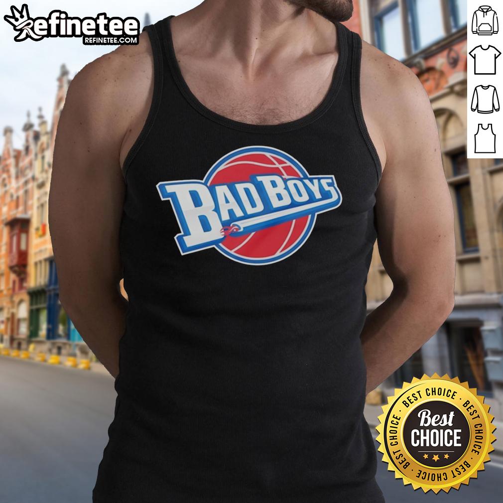 Nice Detroit Pistons Basketball Bad Boys 2026 logo tank top featuring iconic design and vibrant colors.