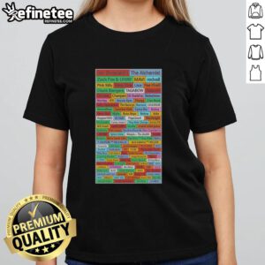 Nice Earl sweatshirt featuring The Alchemist, Zack Fox, and Uway name list on a stylish ladies tee.