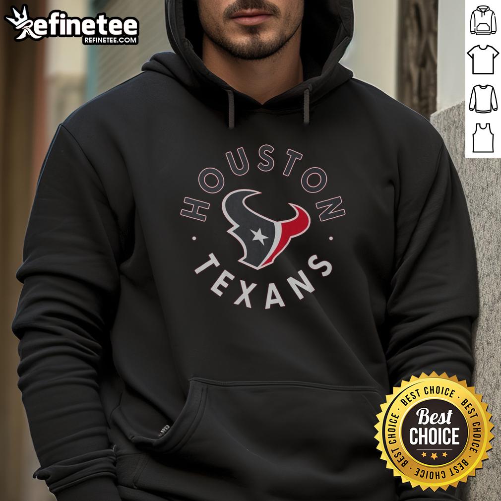 Stylish Nice Houston Texans Circle Hoodie featuring team colors and logo, perfect for fans and casual wear.