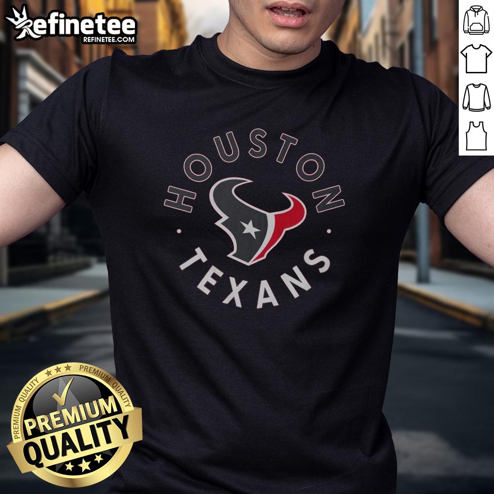 Nice Houston Texans Circle T-Shirt featuring vibrant team colors and logo, perfect for fans and game day wear.