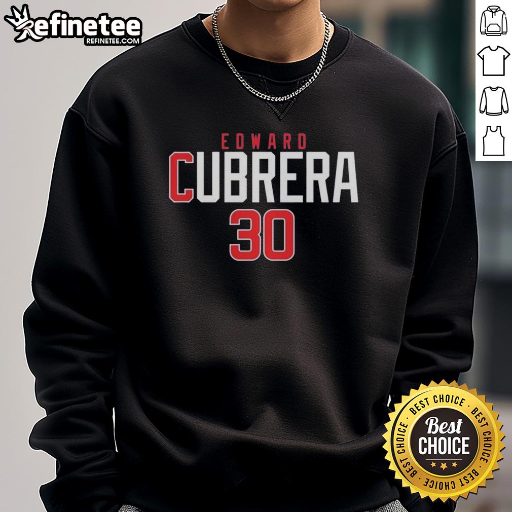 Official Edward Cubrera 30 Sweatshirt featuring a stylish design and vibrant colors, perfect for fans and casual wear.