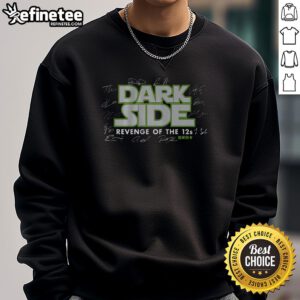 Official Seattle Football Dark Side Champs Sweatshirt in navy, showcasing team spirit and style for fans.