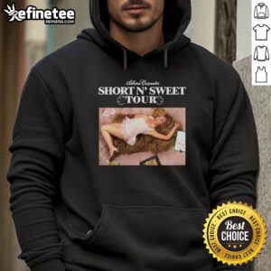 Official Short N Sweet Tour Sabrina Carpenter hoodie featuring vibrant design and stylish fit for fans and fashion lovers.