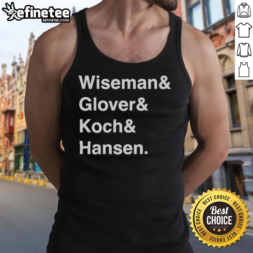 Official Wiseman Glover Koch Hansen Tank Top in sleek design, perfect for casual summer wear and stylish outfits.