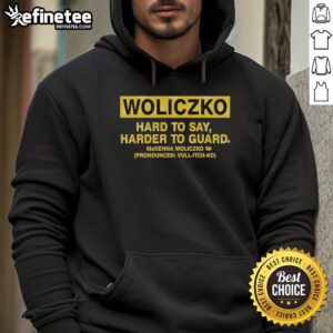 Official Woliczko Hard to Say Harder to Guard hoodie featuring McKenna Woliczko, stylish and comfortable design.